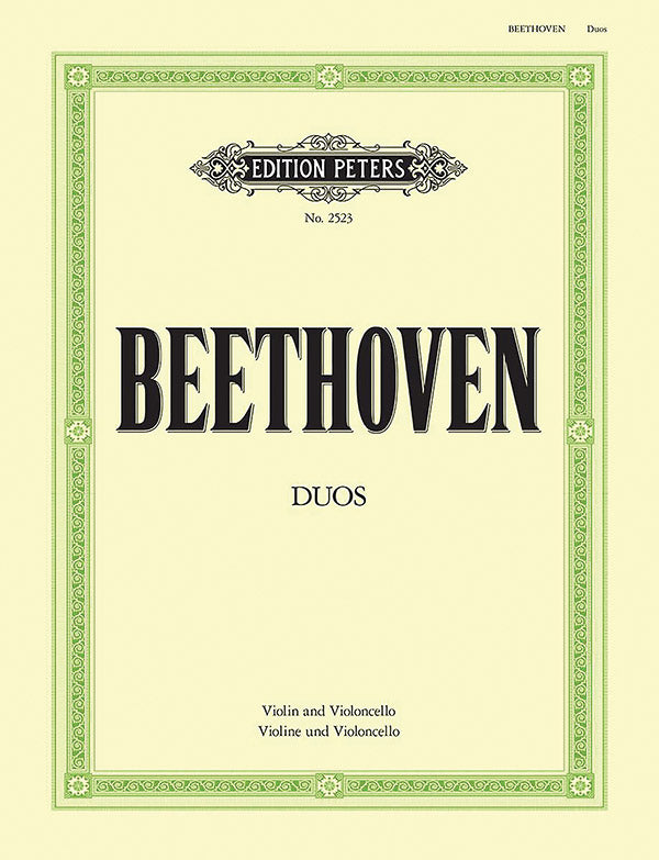 3 Duos WoO 27 (Arranged for Violin and Cello) Cover Image
