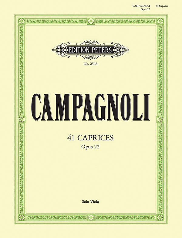 41 Caprices Op. 22 for Viola Cover Image