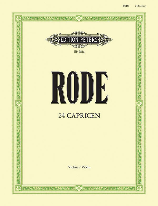 24 Caprices (in the Form of Etudes) for Violin Cover Image