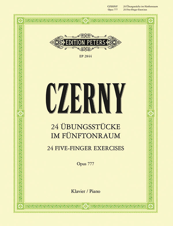 24 Five-Finger Exercises Op.777 Cover Image