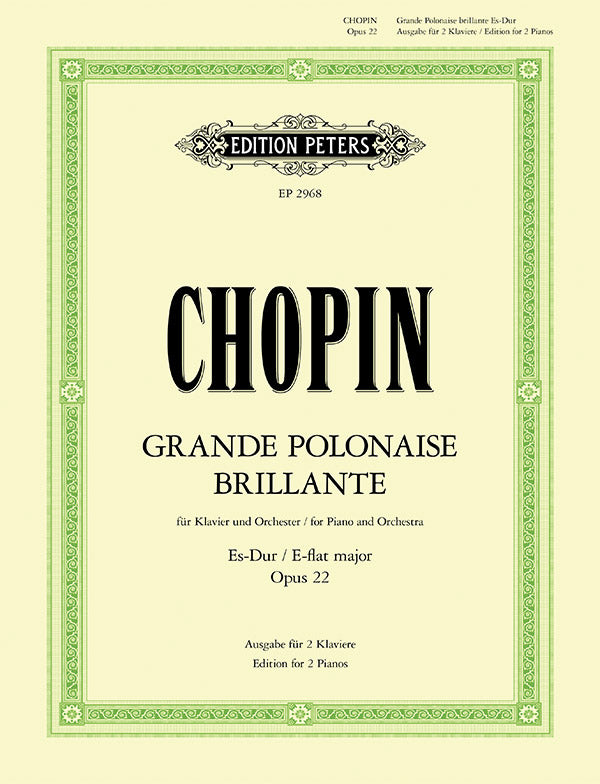 Grande Polonaise Brillante in E flat Op. 22 for Piano and Orchestra Cover Image