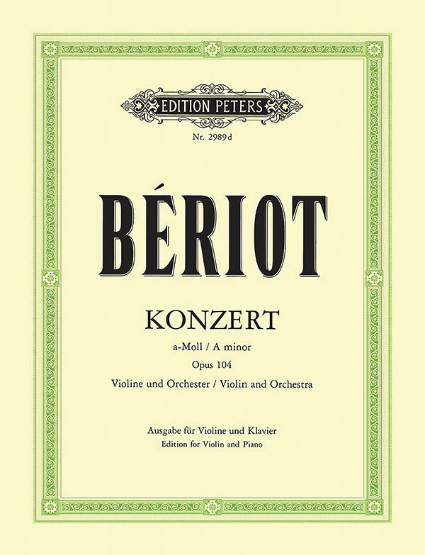 Violin Concerto No. 9 in A minor Op. 104 (Edition for Violin and Piano) Cover Image
