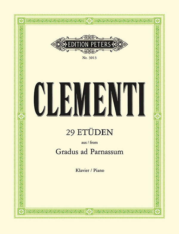 29 Studies from 'Gradus ad Parnassum' Cover Image
