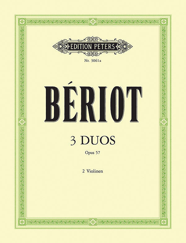 3 Duos concertants Op. 57 for 2 Violins Cover Image