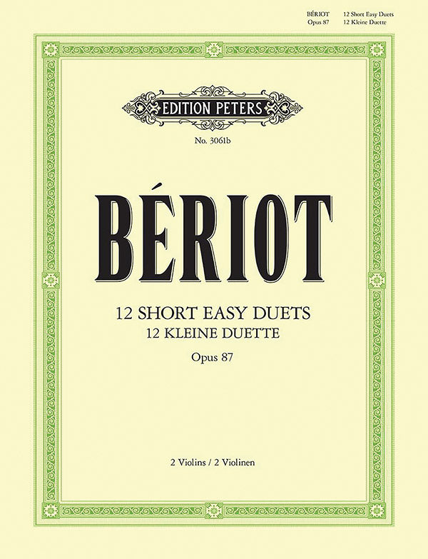 12 Short Easy Duets Op. 87 for 2 Violins Cover Image