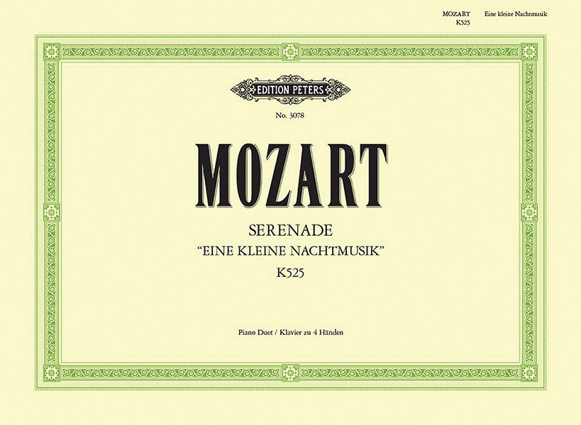 Serenade in G K525 Eine kleine Nachtmusik (Arranged for Piano Duet) Cover Image