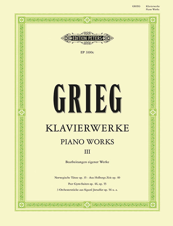 Piano Works Vol. 3 / Klavierwerke Band III Cover Image