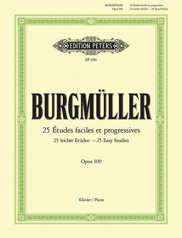 25 Easy & Progressive Studies Op.100 Cover Image
