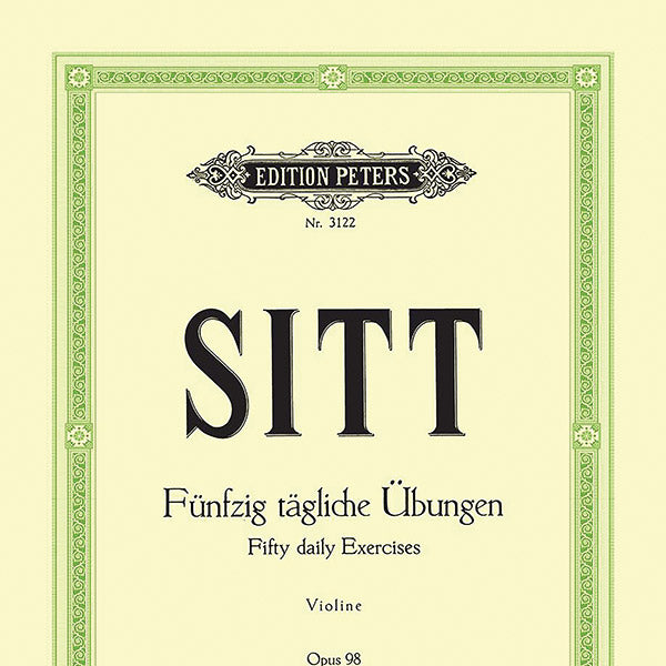 50 Daily Exercises for the Left Hand Op. 98 for Violin Cover Image