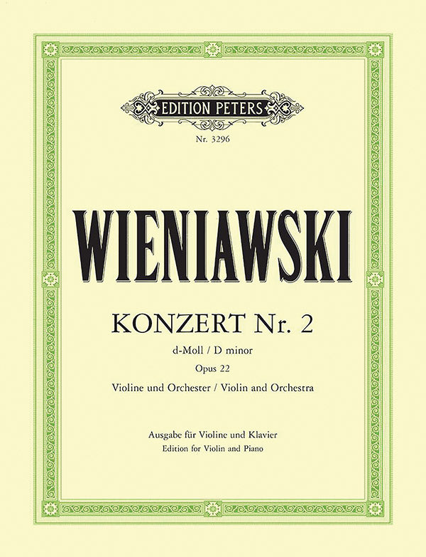 Violin Concerto No. 2 in D minor Op. 22 (Edition for Violin and Piano) Cover Image