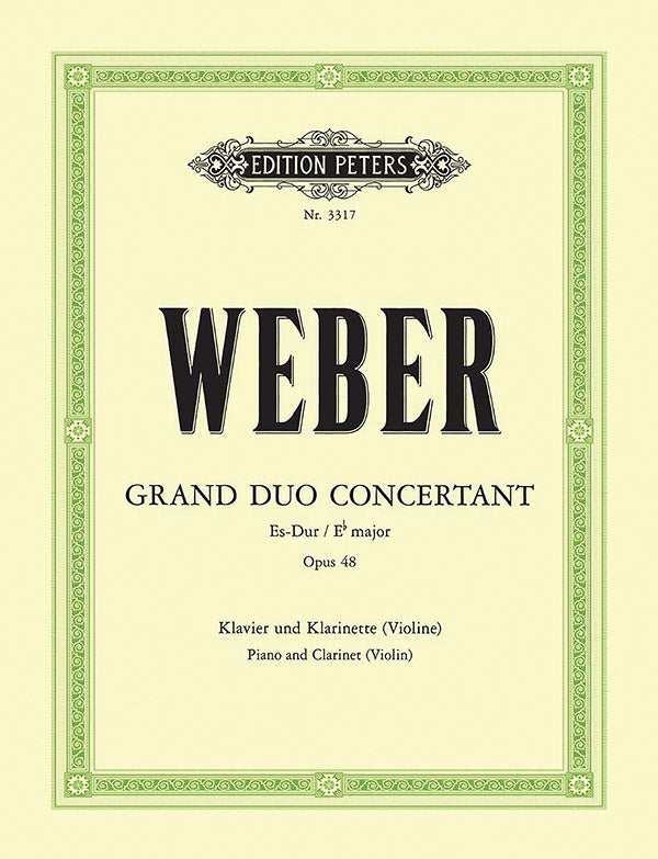Grand Duo concertant in E flat Op. 48 for Clarinet (Violin) and Piano Cover Image
