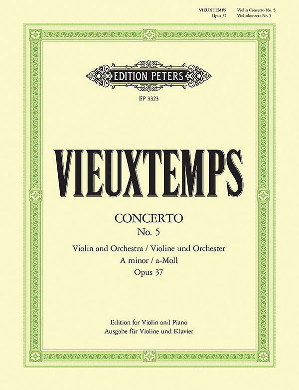 Violin Concerto No. 5 in A minor Op. 37 (Edition for Violin and Piano) Cover Image