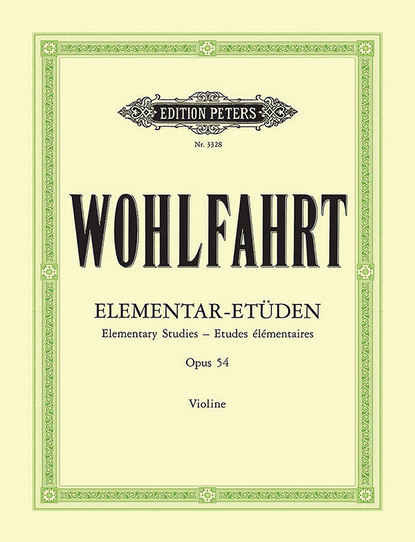 40 Elementary Studies Op. 54 for Violin Cover Image