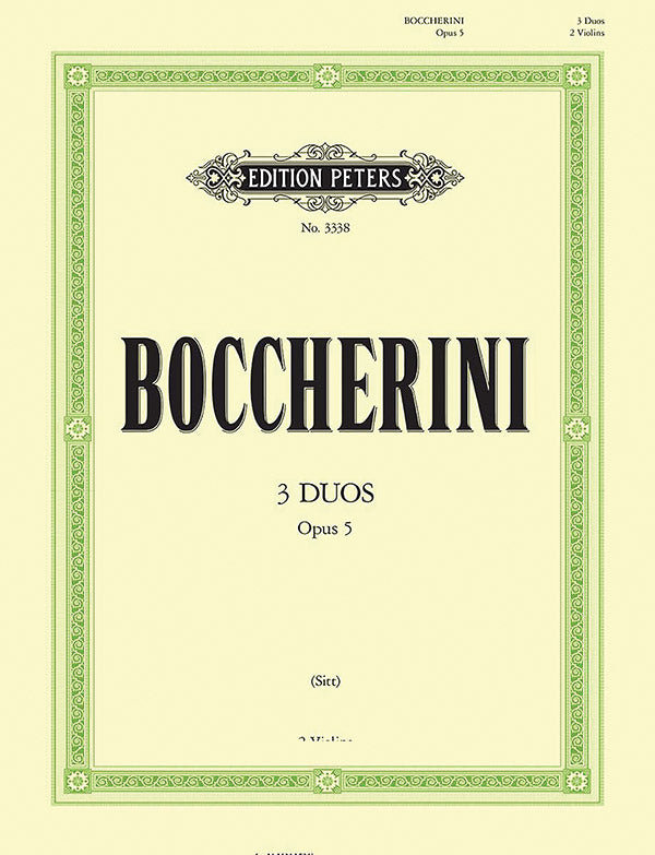 3 Duos Op. 5 for 2 Violins Cover Image