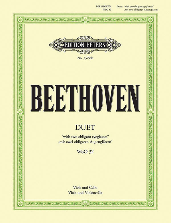 Duet with Two Obbligato Eyeglasses WoO 32 for Viola and Cello Cover Image