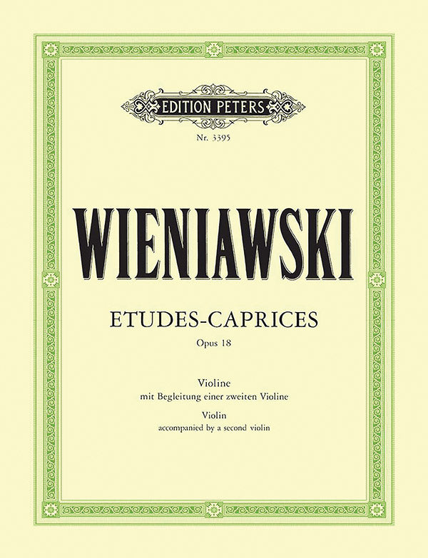 Études-Caprices Op. 18 for Violin with 2nd Violin Accompaniment Cover Image