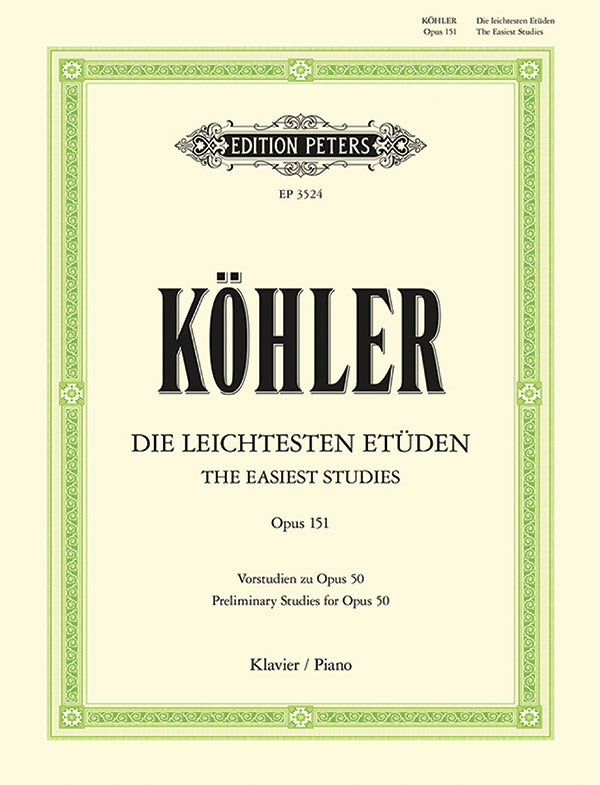 12 Easiest Studies Op.151 Cover Image
