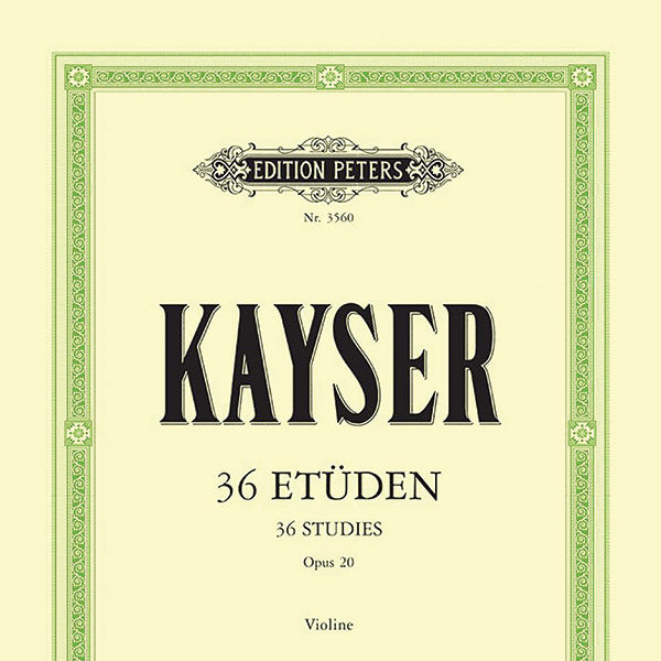 36 Studies Op. 20 for Violin Cover Image