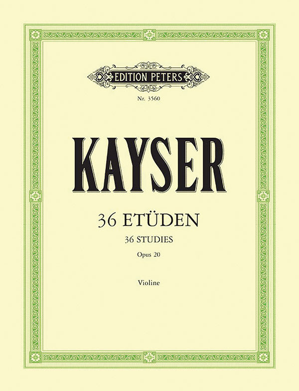 36 Studies Op. 20 for Violin Cover Image