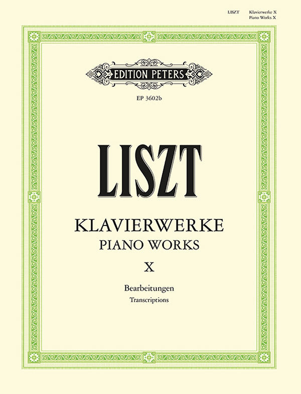 Piano Works Vol.10, Miscellaneous Transcriptions Cover Image