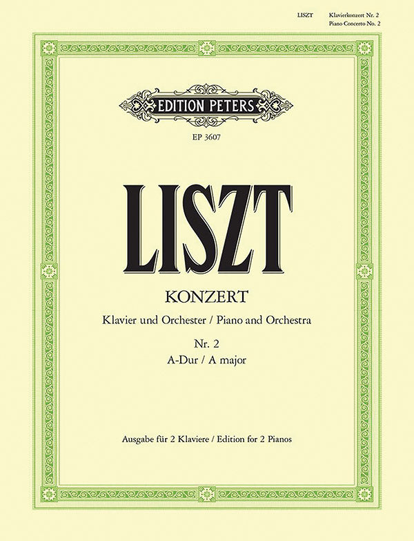 Piano Concerto No. 2 in A (Edition for 2 Pianos) Cover Image