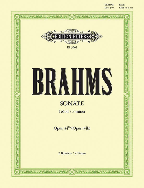 Sonata for 2 Pianos in F minor Op. 34b Cover Image