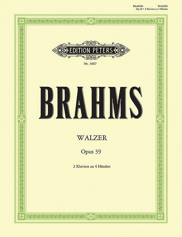 5 Waltzes from Op. 39 for Two Pianos (Arranged by the Composer) Cover Image