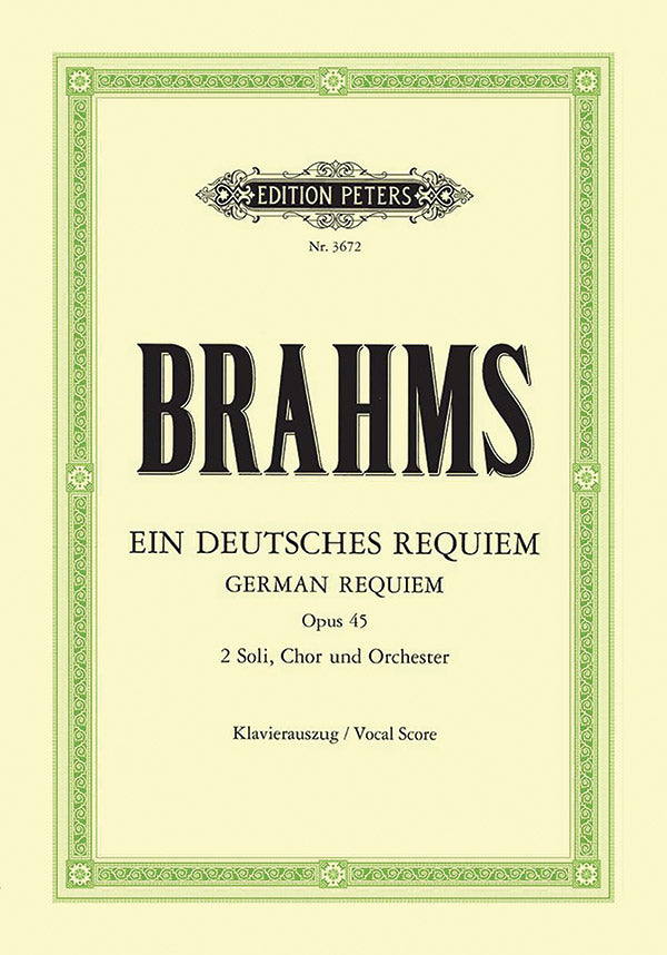 Ein deutsches Requiem (A German Requiem) Op. 45 Cover Image
