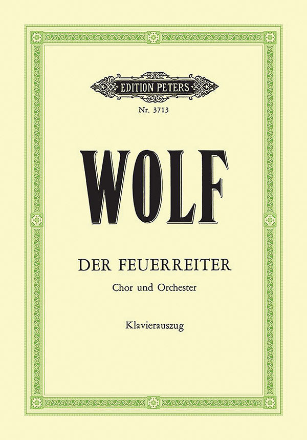 Der Feuerreiter for Mixed Choir and Orchestra (Vocal SCore) Cover Image