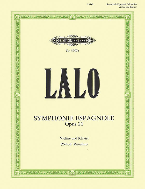 Symphonie espagnole Op. 21 (Edition for Violin and Piano) Cover Image