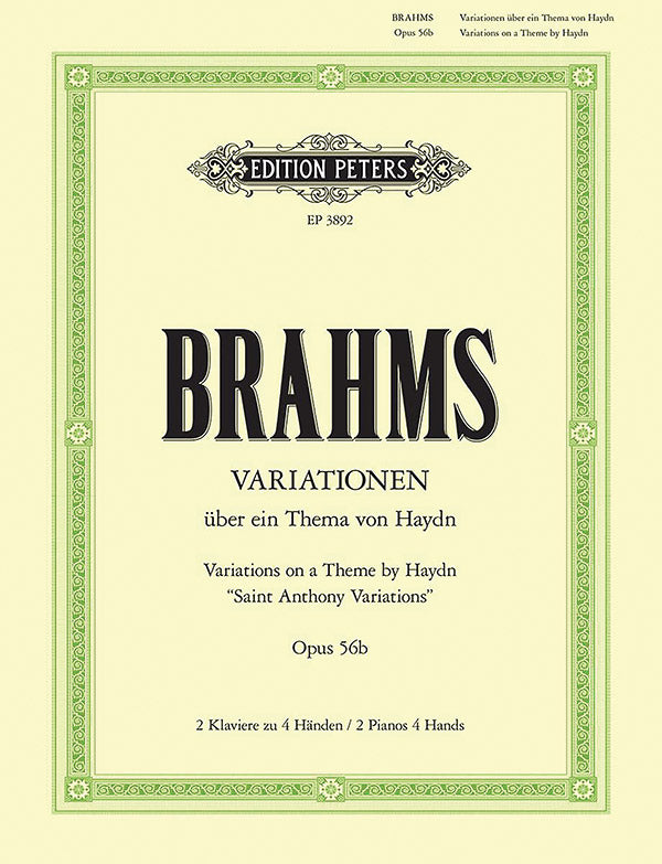 Variations on a Theme by Haydn Op. 56b for 2 Pianos Cover Image