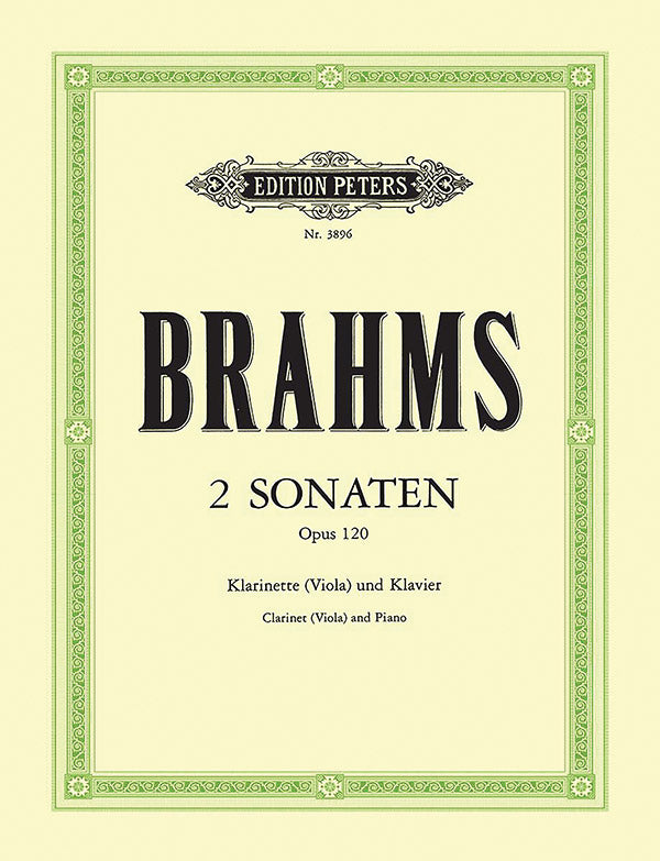 2 Sonatas for Clarinet (Viola) and Piano Op. 120 Cover Image