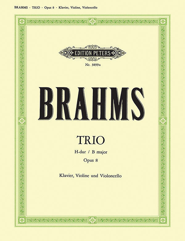 Piano Trio No. 1 in B Op. 8 (Revised Version, 1891) Cover Image
