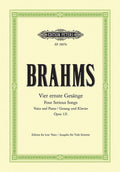 Four Serious Songs Op. 121 for Voice and Piano Cover Image