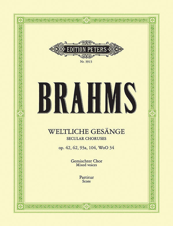 35 Secular Choruses for Mixed Choir (4-6 Voices) and Piano Cover Image