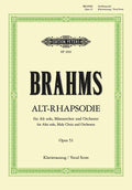 Alto Rhapsody Op. 53 (Vocal Score) Cover Image