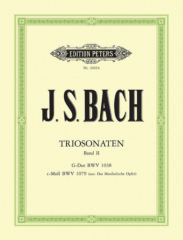 Trio Sonatas, Vol. 2: BWV 1038, BWV 1079 for Flute, Violin and Continuo Cover Image