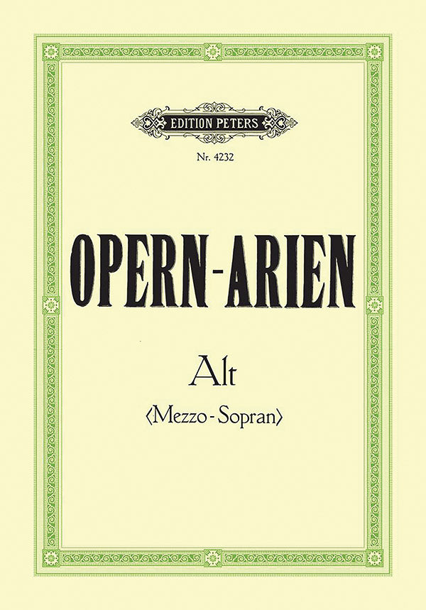 Opera Arias for Contralto/Mezzo-Soprano Cover Image