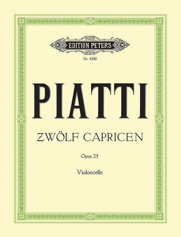 12 Caprices Op. 25 for Cello Cover Image