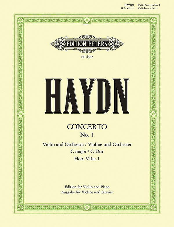 Violin Concerto in C Hob. VIIa:1 (Edition for Violin and Piano) Cover Image