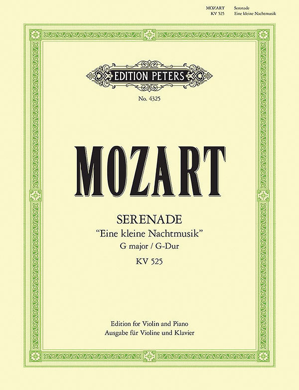 Serenade in G K525 Eine kleine Nachtmusik (Arranged for Violin and Piano) Cover Image