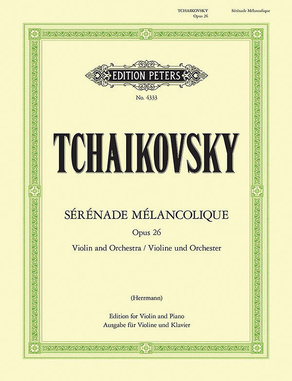 Sérénade mélancolique Op. 26 (Edition for Violin and Piano) Cover Image