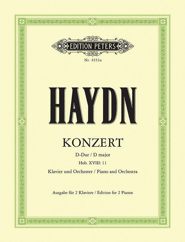 Piano Concerto in D Hob. XVIII:11 (Edition for 2 Pianos) Cover Image