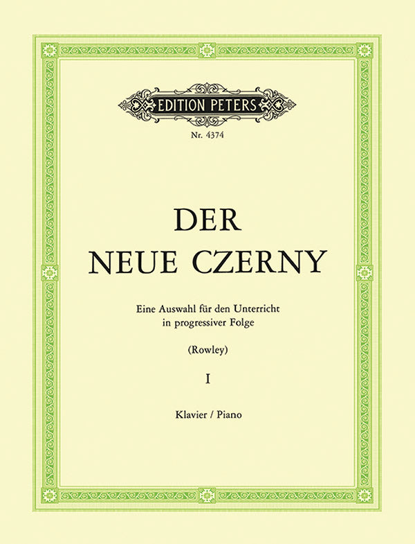 New Czerny Volume 1 Cover Image