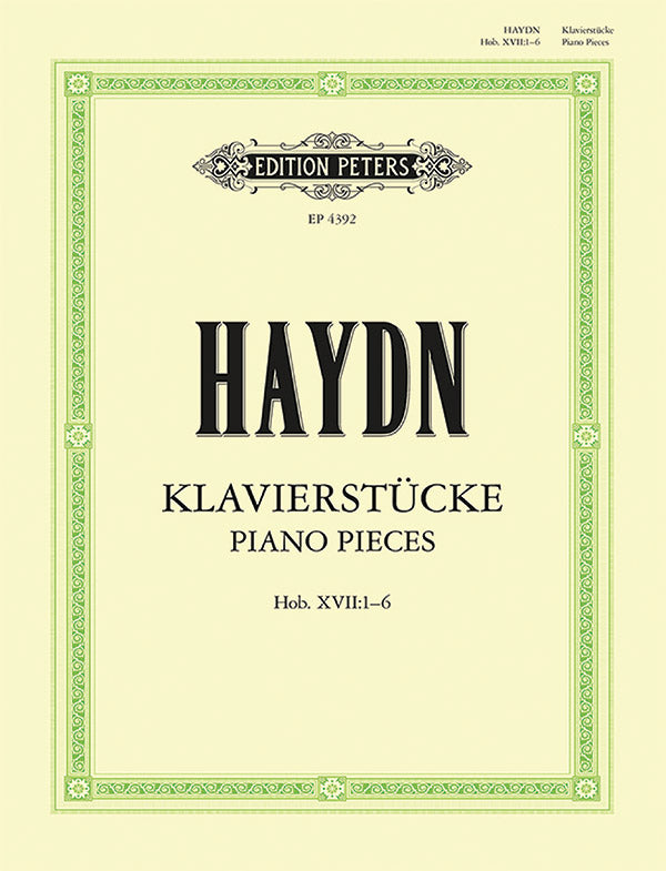 Piano Pieces Hob.XVII/1-6 Cover Image