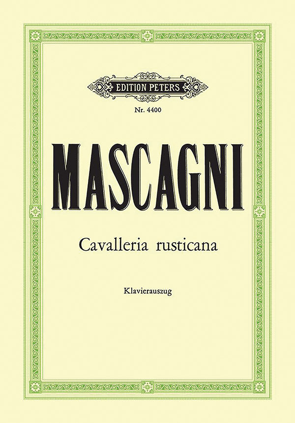 Cavalleria rusticana (Vocal Score) Cover Image