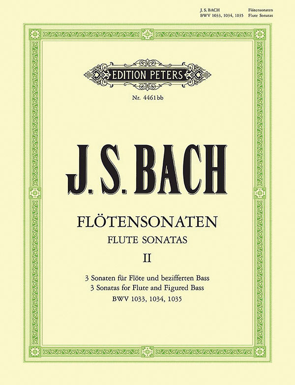 Flute Sonatas, Vol. 2: BWV 1033-1035 for Flute and Continuo Cover Image