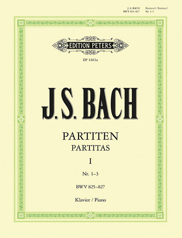 Partitas BWV 825-830 Vol.1 Cover Image