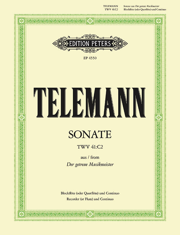 Sonata in C form 'Getreuen Musikmeister' Cover Image