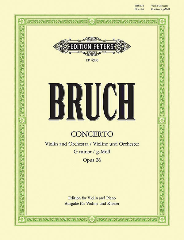 Violin Concerto No. 1 in G minor Op. 26 (Edition for Violin and Piano) Cover Image